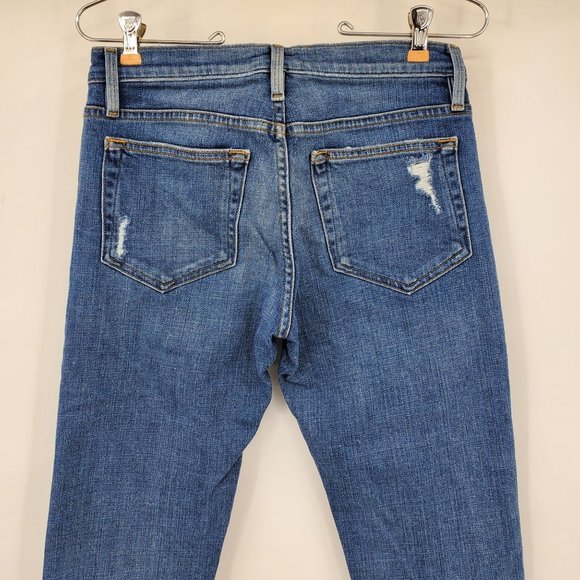 Frame Denim Le Boy Crop Zipper Hem Women's Denim Jeans Size 25 - Picture 11 of 12
